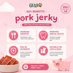 GULAPAWS Snack Anjing Pork Jerky 50gr no type Tidak ada merek 