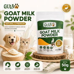 GULAPAWS Susu Anjing Kucing Natural Goat Milk Powder 50gr no type Tidak ada merek 