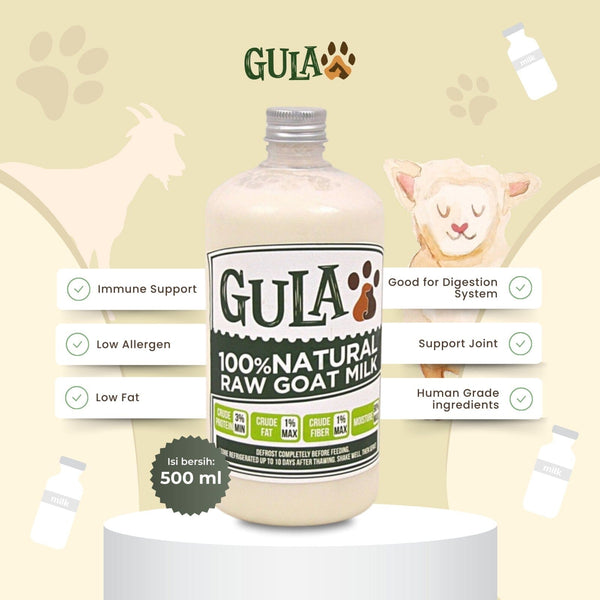 GULAPAWS Susu Kambing Natural Goat Milk 500ml no type NoBrand 