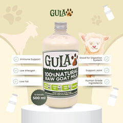 GULAPAWS Susu Kambing Natural Goat Milk 500ml no type NoBrand 