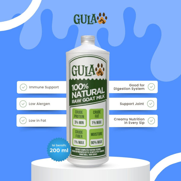GULAPAWS Susu Kambing Natural Goat Milk no type Tidak ada merek 