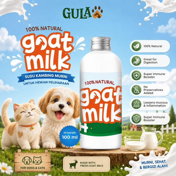 GULAPAWS Susu Kambing Natural Goat Milk100ml no type Tidak ada merek 