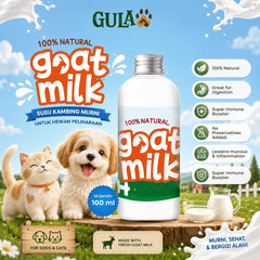 GULAPAWS Susu Kambing Natural Goat Milk100ml no type Tidak ada merek 