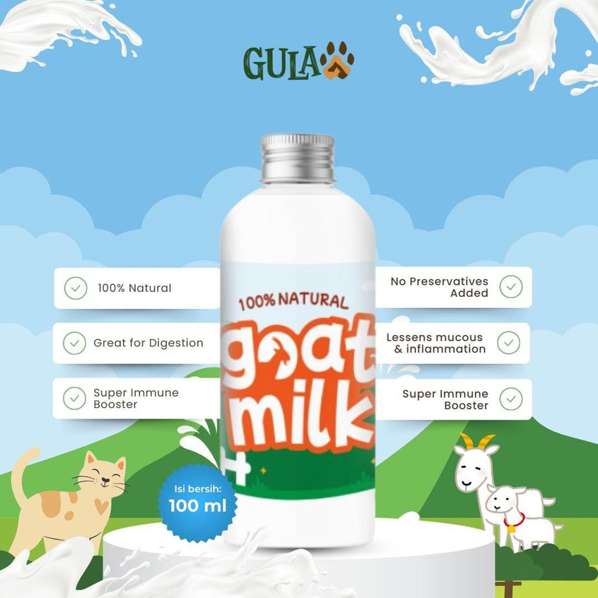 GULAPAWS Susu Kambing Natural Goat Milk100ml no type Tidak ada merek 