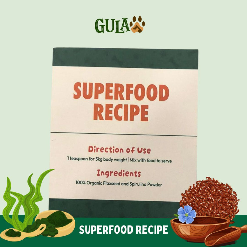 GULAPAWS Vitamin Anjing Kucing Alergi Superfood Travel Pack 5gr Pet Vitamin & Supplement Tidak ada merek 