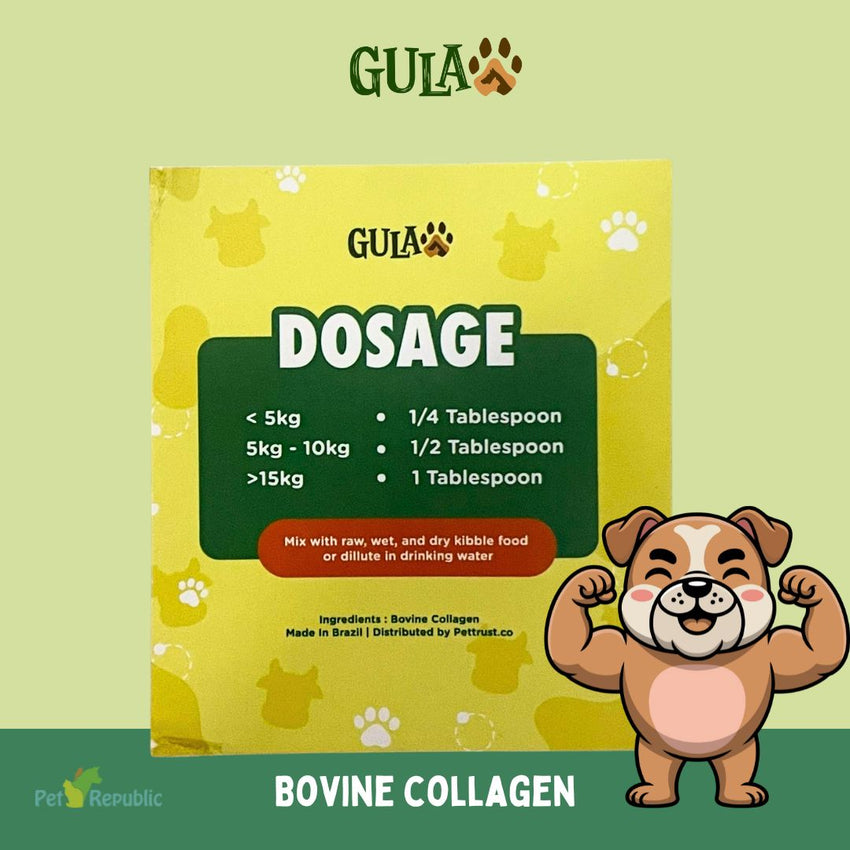 GULAPAWS Vitamin Anjing Kucing Bovine Collagen Travel Pack 5gr Pet Vitamin & Supplement Gulapaws 