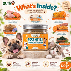 GULAPAWS Vitamin Anjing Kucing Essentials Superfood Mix 120gr Pet Supplement & Vitamin NoBrand 