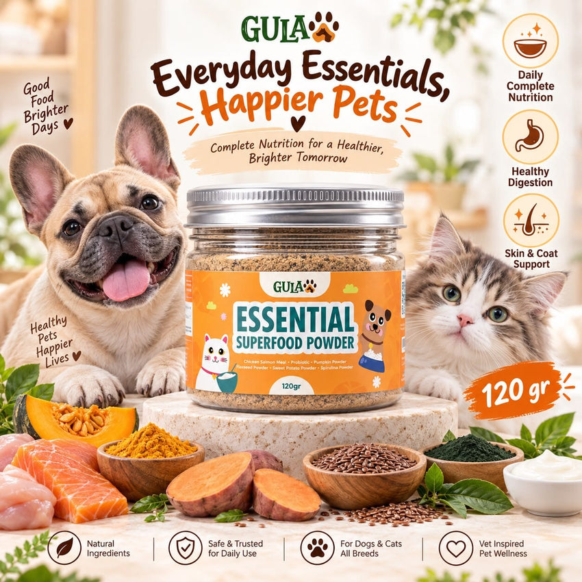 GULAPAWS Vitamin Anjing Kucing Essentials Superfood Mix 120gr Pet Supplement & Vitamin NoBrand 