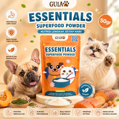 GULAPAWS Vitamin Anjing Kucing Essentials Superfood Mix 50gr no type Tidak ada merek 