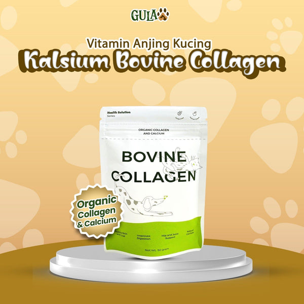 GULAPAWS Vitamin Anjing Kucing Kalsium Bovine Collagen 50gr no type Pet Republic Indonesia 