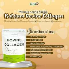 GULAPAWS Vitamin Anjing Kucing Kalsium Bovine Collagen 50gr no type Tidak ada merek 