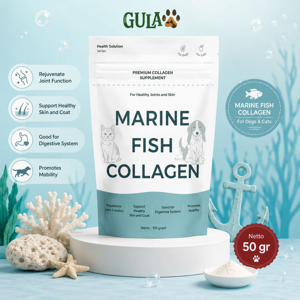 GULAPAWS Vitamin Anjing Kucing Marine Fish Collagen 50gr no type NoBrand 