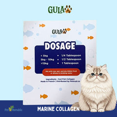 GULAPAWS Vitamin Anjing Kucing Marine Fish Collagen Travel 5gr Pet Vitamin & Supplement Gulapaws 