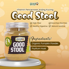 GULAPAWS Vitamin Anjing Kucing Pencernaan Good Stool 100gr Pet Vitamin and Supplement Pet Republic Indonesia 
