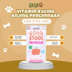 GULAPAWS Vitamin Anjing Kucing Pencernaan Good Stool 50gr no type Tidak ada merek 