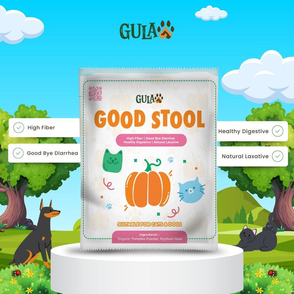 GULAPAWS Vitamin Anjing Kucing Pencernaan Good Stool Travel Pack 5gr Pet Vitamin & Supplement Tidak ada merek 