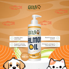 GULAPAWS Vitamin Anjing Kucing Salmon Oil 100ml no type Tidak ada merek 