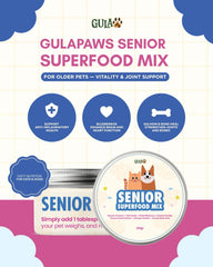 GULAPAWS Vitamin Anjing Kucing Senior Superfood Mix 120gr Pet Vitamin & Supplement Tidak ada merek 