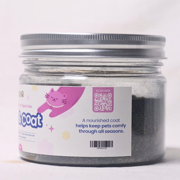 GULAPAWS Vitamin Bulu Kucing Anjing Skin and Coat 120gr Pet Vitamin & Supplement Tidak ada merek 