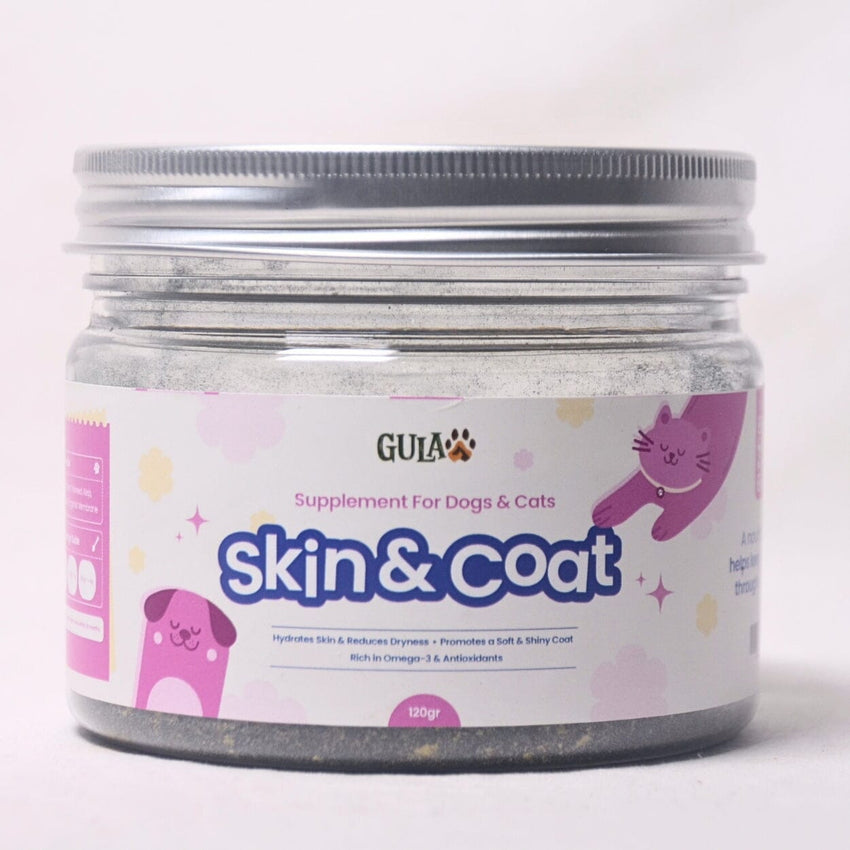 GULAPAWS Vitamin Bulu Kucing Anjing Skin and Coat 120gr Pet Vitamin & Supplement Tidak ada merek 