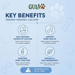 GULAPAWS Vitamin Kalsium Kucing Anjing Organic Egg Shell Powder 100gr no type Tidak ada merek 