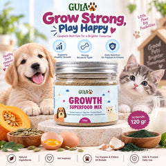 GULAPAWS Vitamin Kucing Anjing Anakan Growth Superfood Mix 120gr Pet Supplement & Vitamin NoBrand 