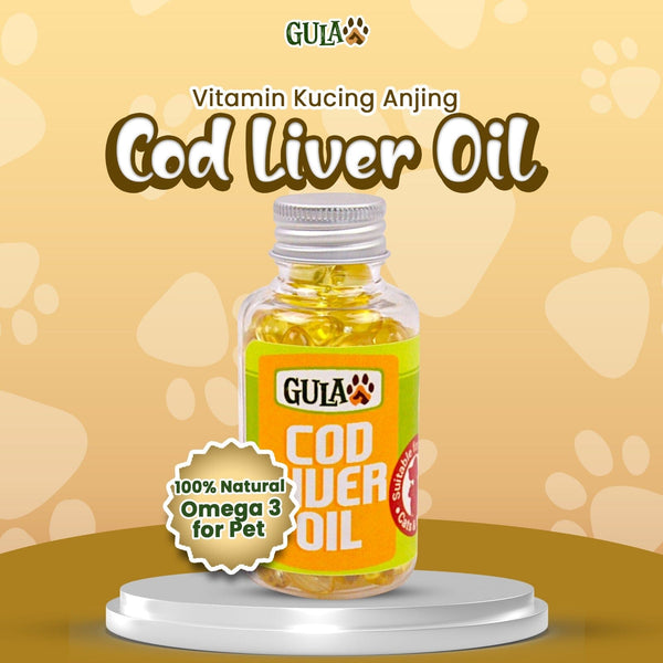 GULAPAWS Vitamin Kucing Anjing Minyak Ikan COD Liver Oil 100pcs no type Pet Republic Indonesia 