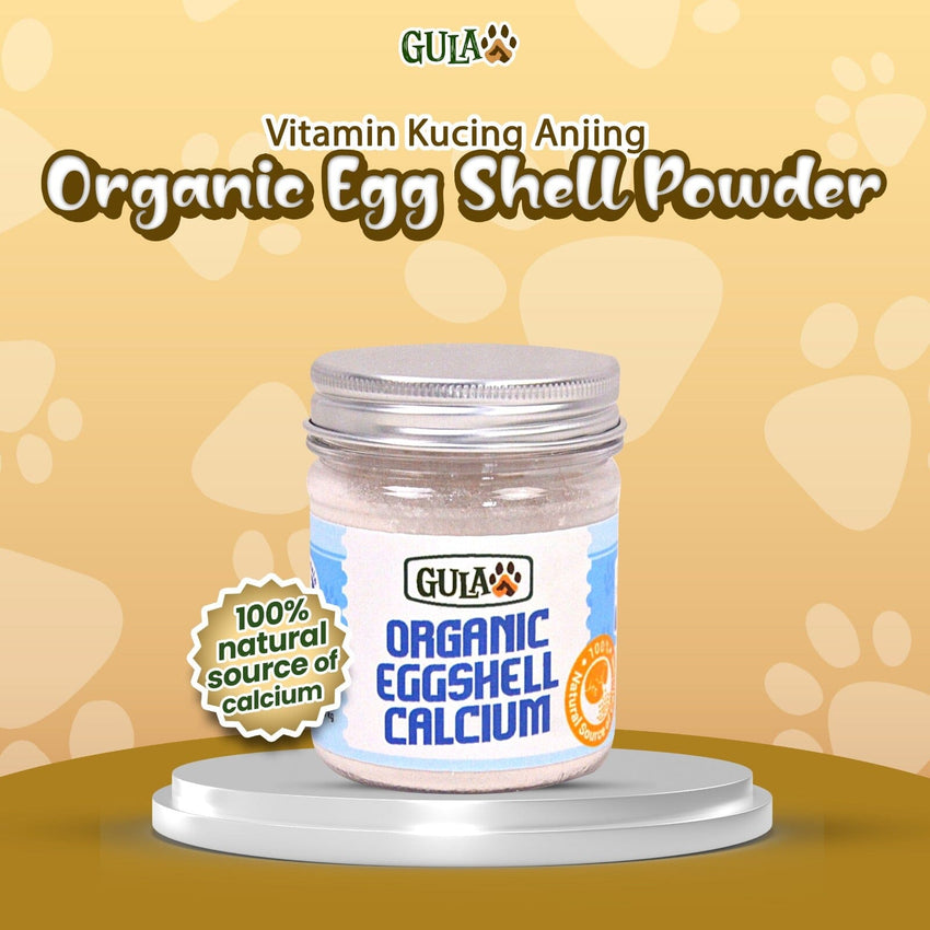 GULAPAWS Vitamin Kucing Anjing Organic Egg Shell Powder 100gr no type Pet Republic Indonesia 