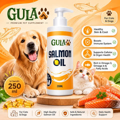 GULAPAWS Vitamin Kucing Anjing Salmon Oil 250ml no type Tidak ada merek 
