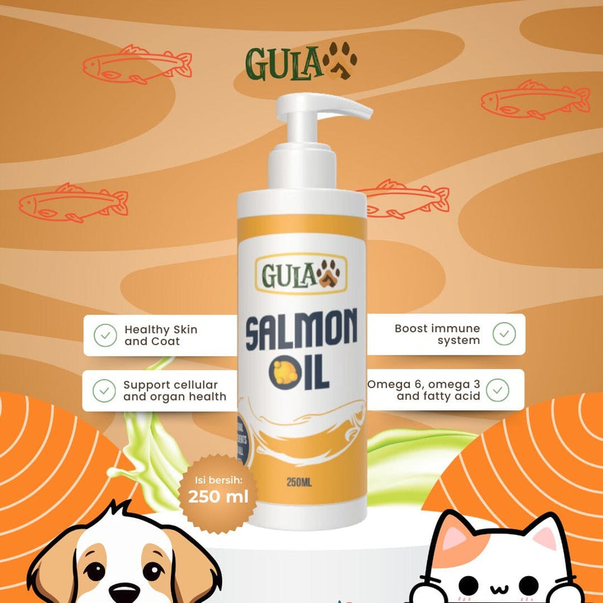GULAPAWS Vitamin Kucing Anjing Salmon Oil 250ml no type Tidak ada merek 