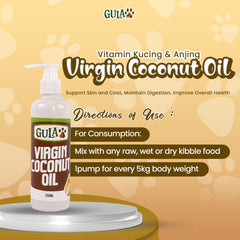 GULAPAWS Vitamin Kucing Anjing Virgin Coconut Oil 250ml Pet Vitamin and Supplement Pet Republic Indonesia 