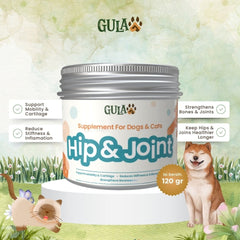 GULAPAWS Vitamin Persendian Anjing Kucing Hip and Joint 120gr Pet Vitamin & Supplement Tidak ada merek 
