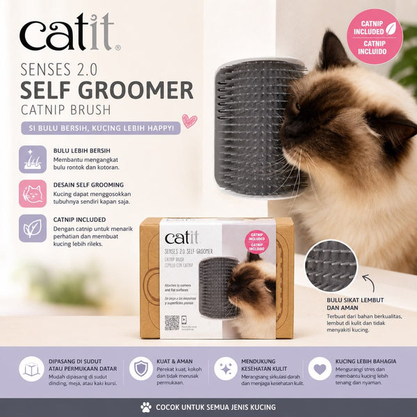 HAGEN CAT IT Grooming Kucing Self Groomer no type Tidak ada merek 