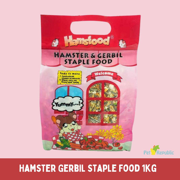 HAMSFOOD Makanan Hamster Gerbil Staple Food 1kg no type Tidak ada merek 