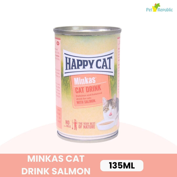 HAPPYCAT Minkas Cat Drink Salmon 135ml Cat Food Wet Happy Cat 