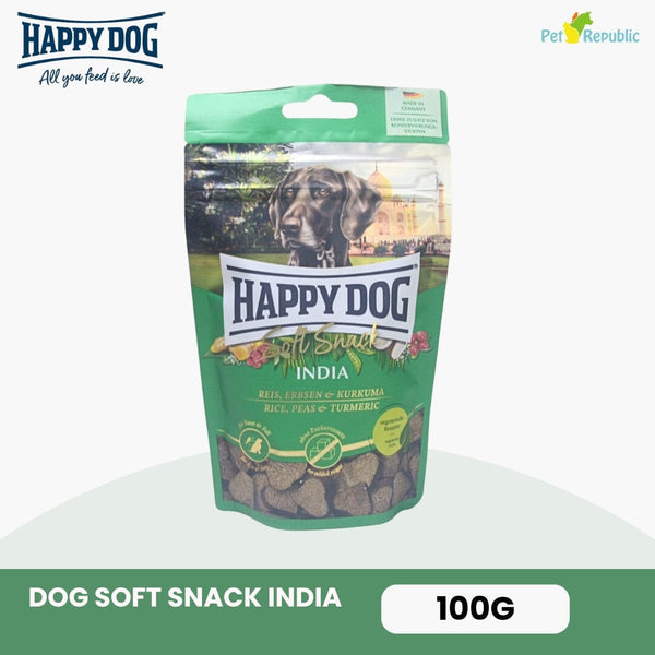 HAPPYDOG Dog Soft Snack India Rice Peas Turmeric 100g Dog Snack Happy Dog 