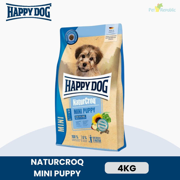 HAPPYDOG Makanan Anjing Naturcroq Mini Puppy 4kg Dog Food Happy Dog 