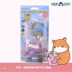 HERCHY H125 Botol Minum Pet Drinking Bottle 200ml Pink Pet Drinking NoBrand 