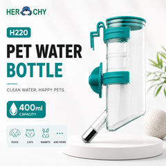HERCHY H220 Botol Minum Pet Water Feeder Tosca 400ml Pet Drinking Herchy 