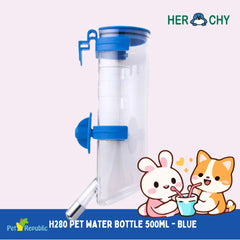HERCHY H280 Botol Minum Hewan Pet Water Bottle Blue 500ml Tempat Minum Tidak ada merek 