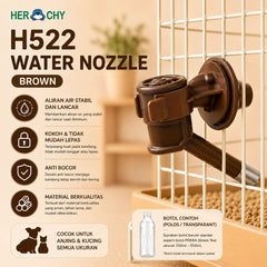 HERCHY H522 Kepala Botol Pet Water Nozzle Brown no type Tidak ada merek 