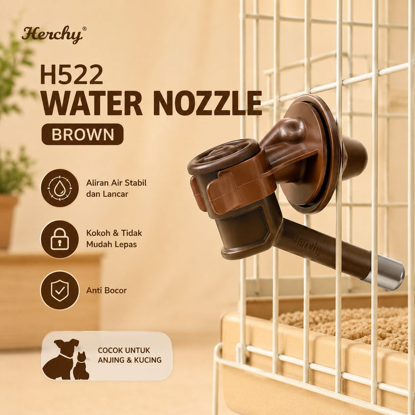 HERCHY H522 Kepala Botol Pet Water Nozzle Brown no type Tidak ada merek 