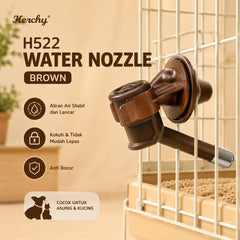 HERCHY H522 Kepala Botol Pet Water Nozzle Brown no type Tidak ada merek 