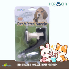 HERCHY H568 Kepala Botol Minum Pet Water Feeder 16mm Brown Pet Drinking Tidak ada merek 