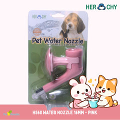 HERCHY H568 Kepala Botol Minum Pet Water Feeder 16mm Pink Pet Drinking Tidak ada merek 