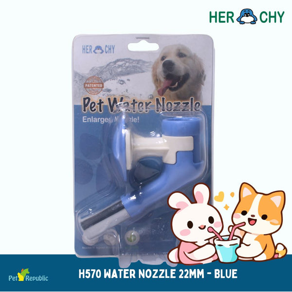 HERCHY H570 Kepala Botol Minum Pet Water Feeder 22mm Blue Pet Drinking NoBrand 