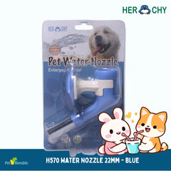 HERCHY H570 Kepala Botol Minum Pet Water Feeder 22mm Blue Pet Drinking NoBrand 