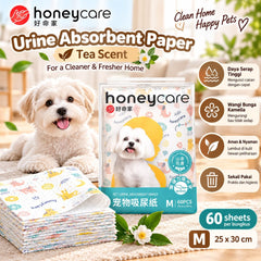 HONEYCARE Perlak Anjing Kucing Pet Urine Absorbent Paper M Dog Sanitation Honey Care 
