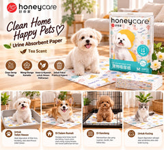 HONEYCARE Perlak Anjing Kucing Pet Urine Absorbent Paper M Dog Sanitation Honey Care 
