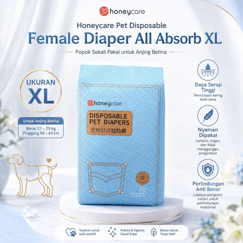 HONEYCARE Pet Disposable Female Diaper All Absorb XL Dog Sanitation NoBrand 